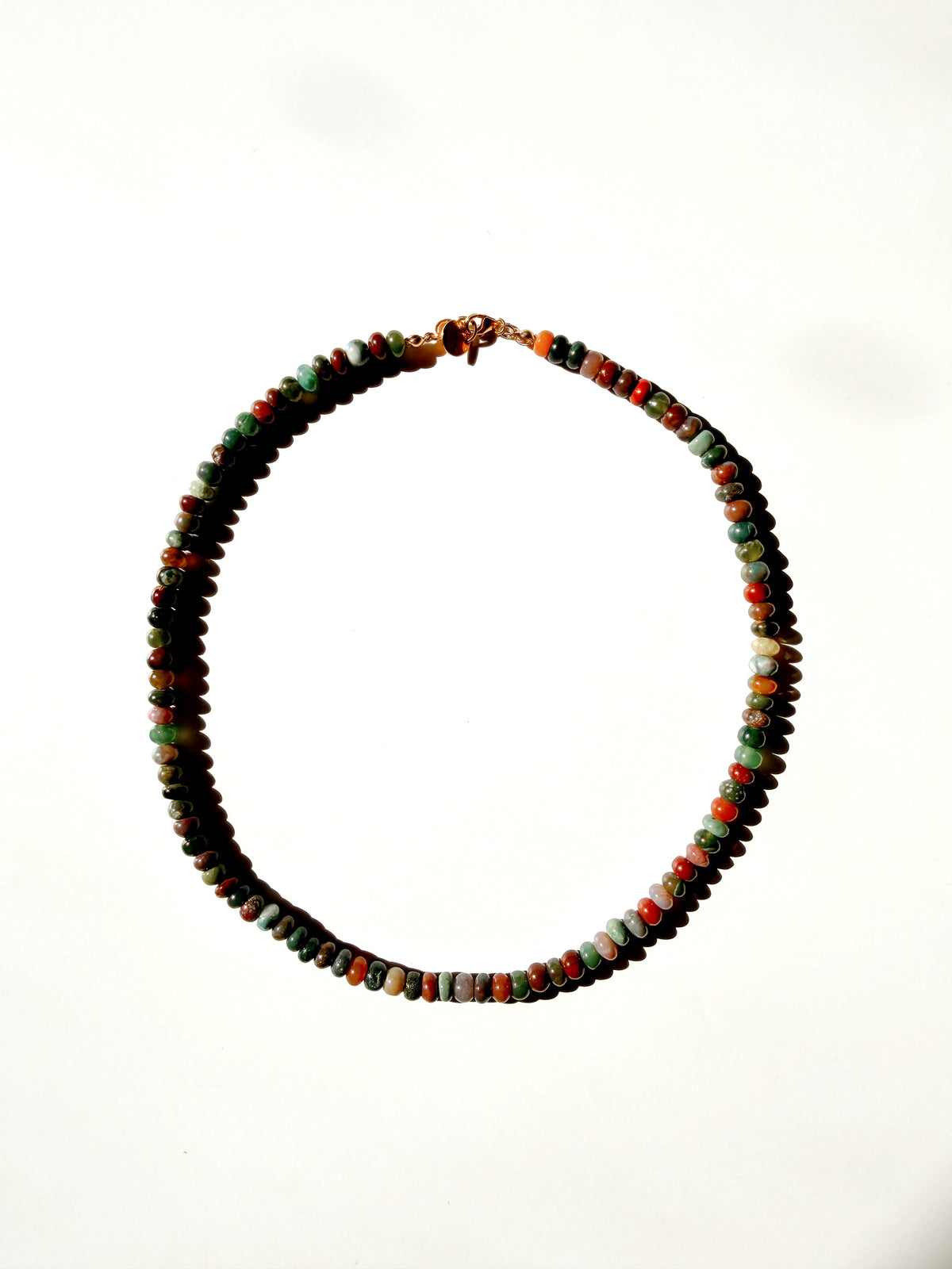 India Agate Beaded Necklace