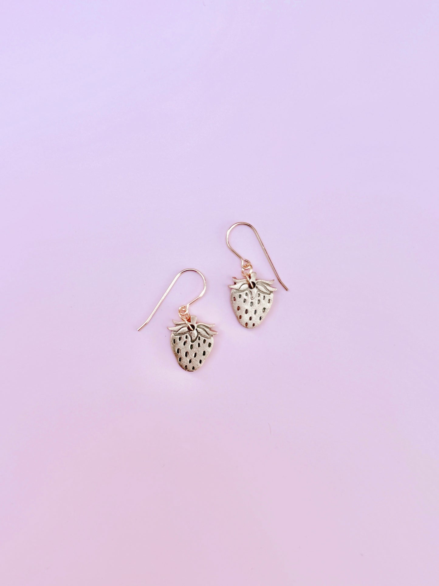 Bronze Strawberry Earrings