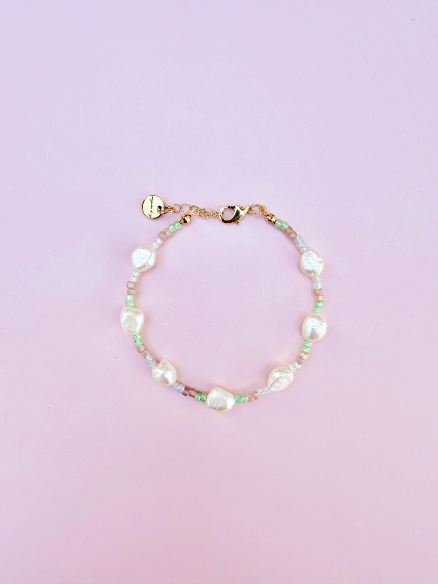 Pastel Freshwater Pearl Beaded Bracelet