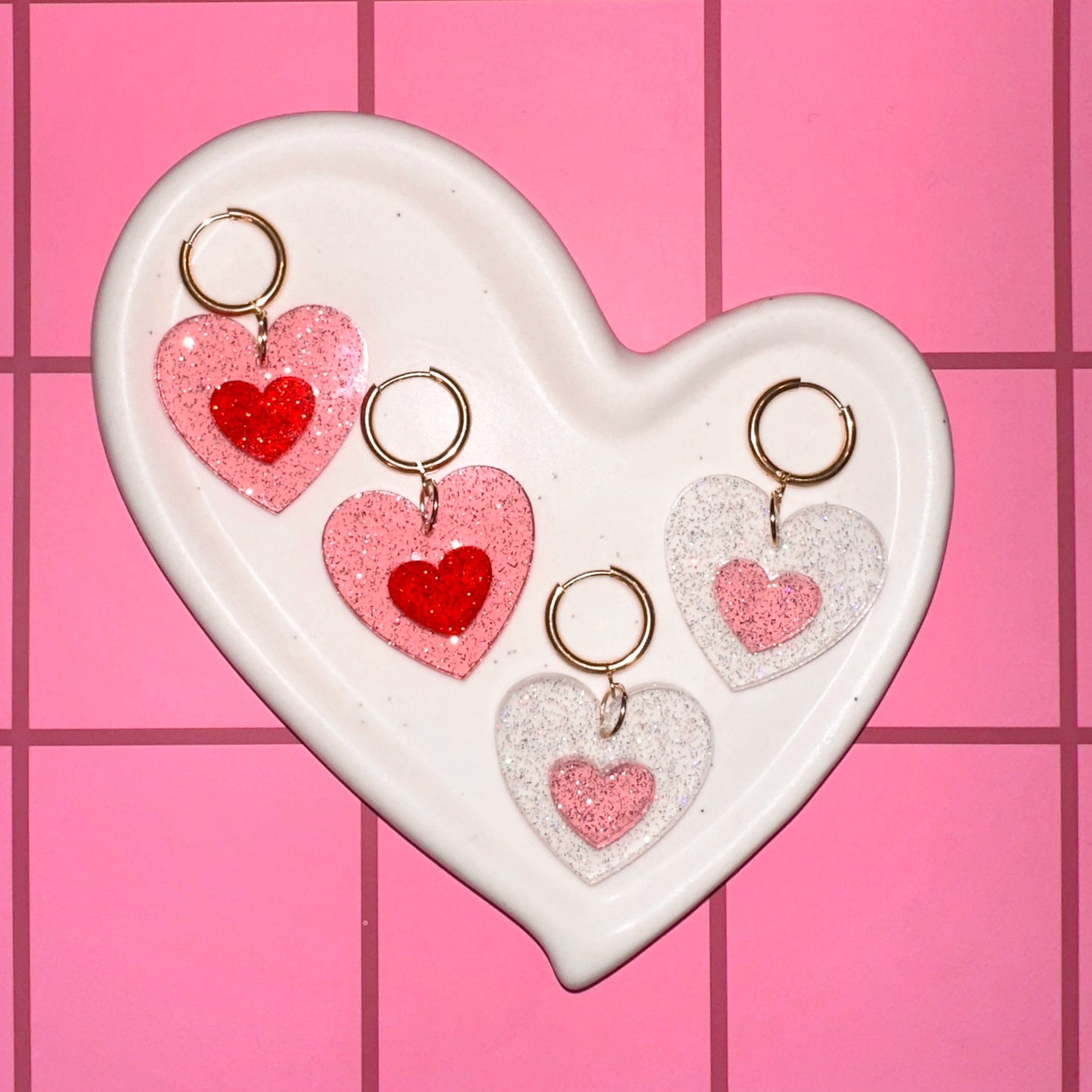 Jelly Double Heart Huggies
