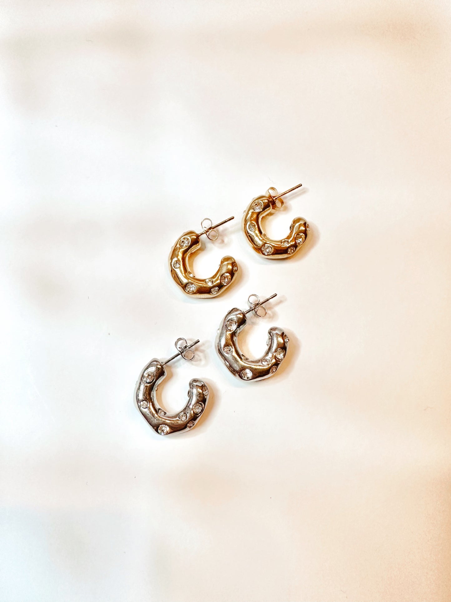 Luxe Molten Hoop Earrings
