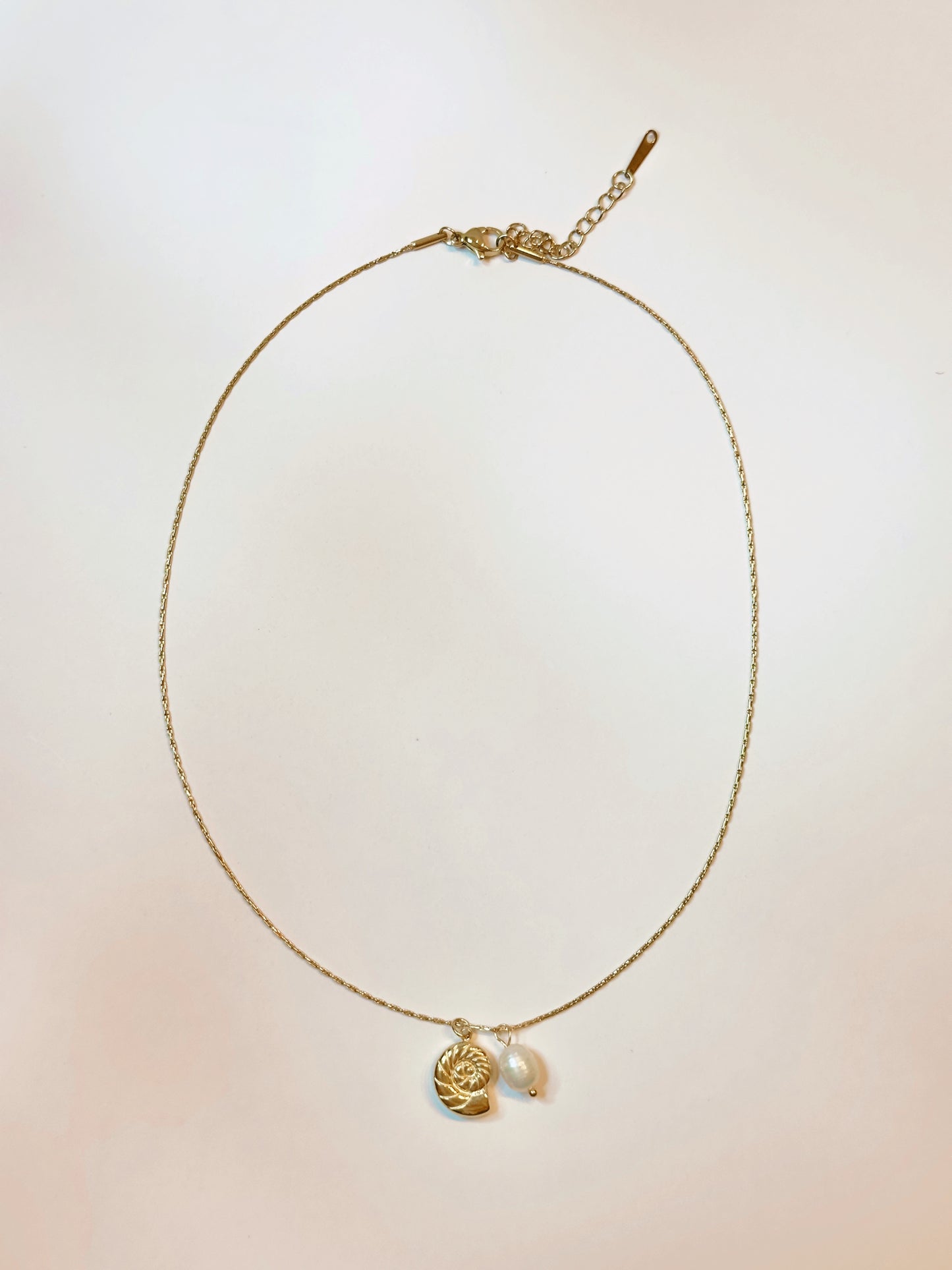 Shell and Pearl Necklace