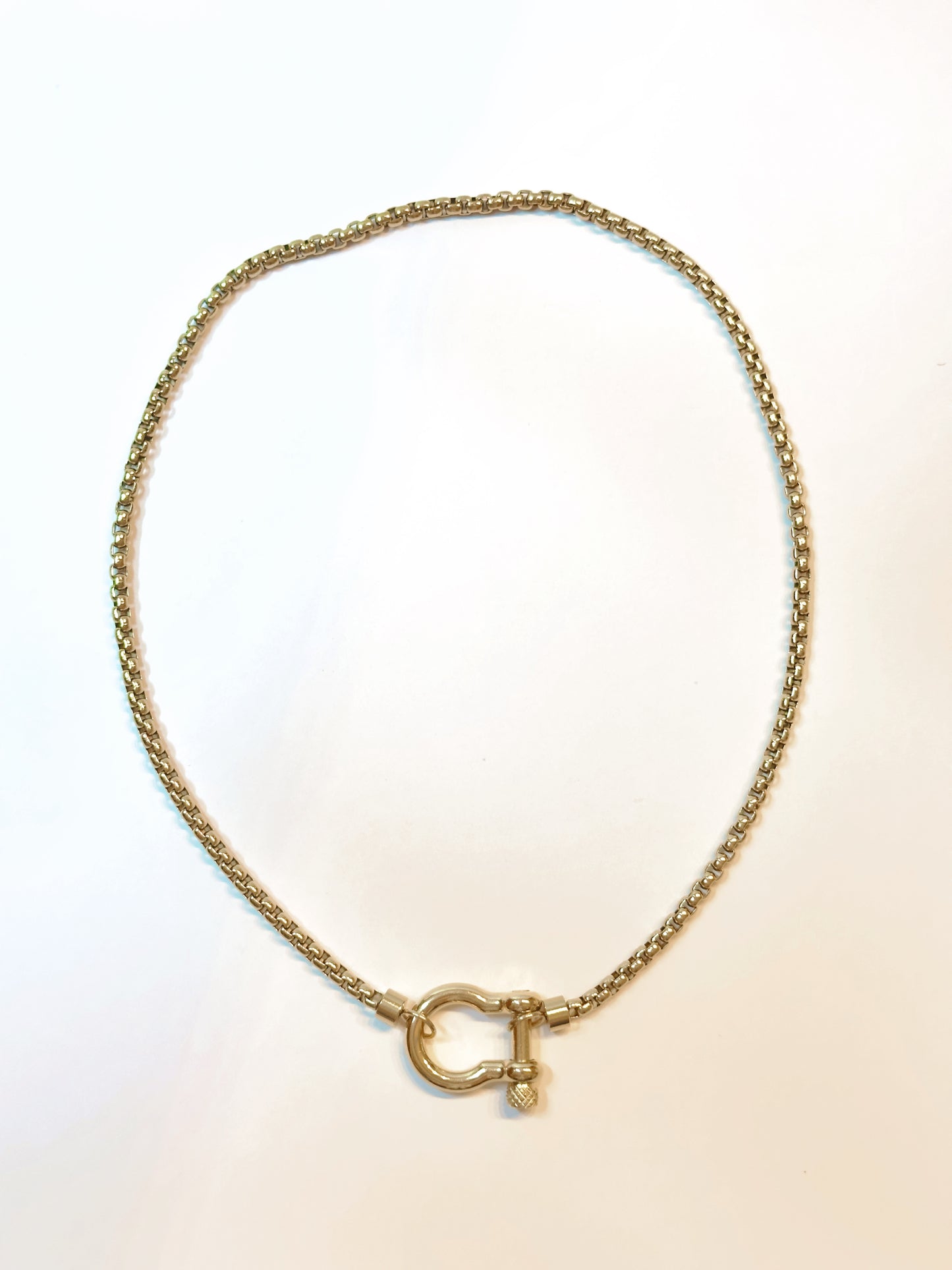 Screw Clasp Chain Necklace