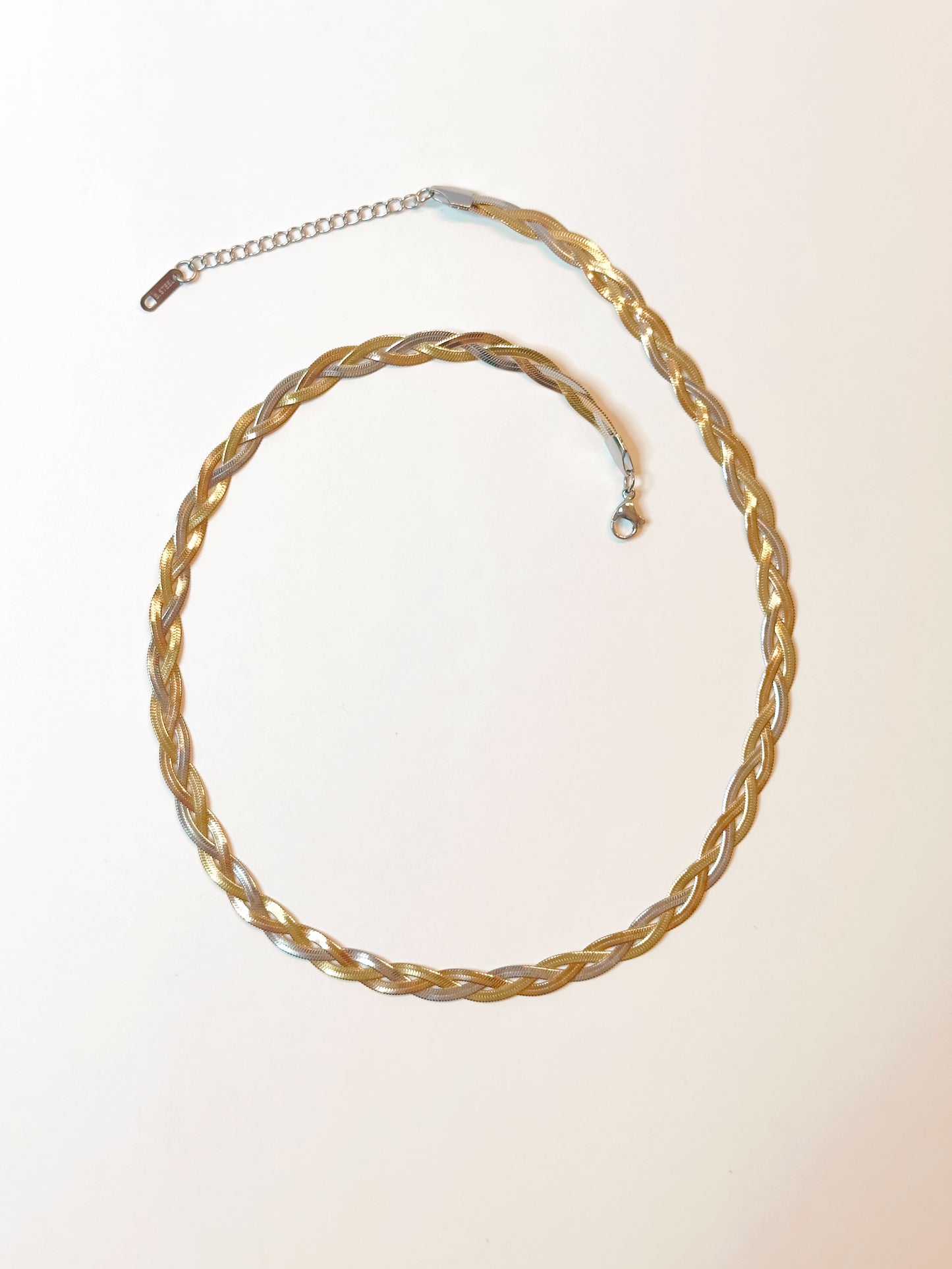 Braided Metallic Necklace