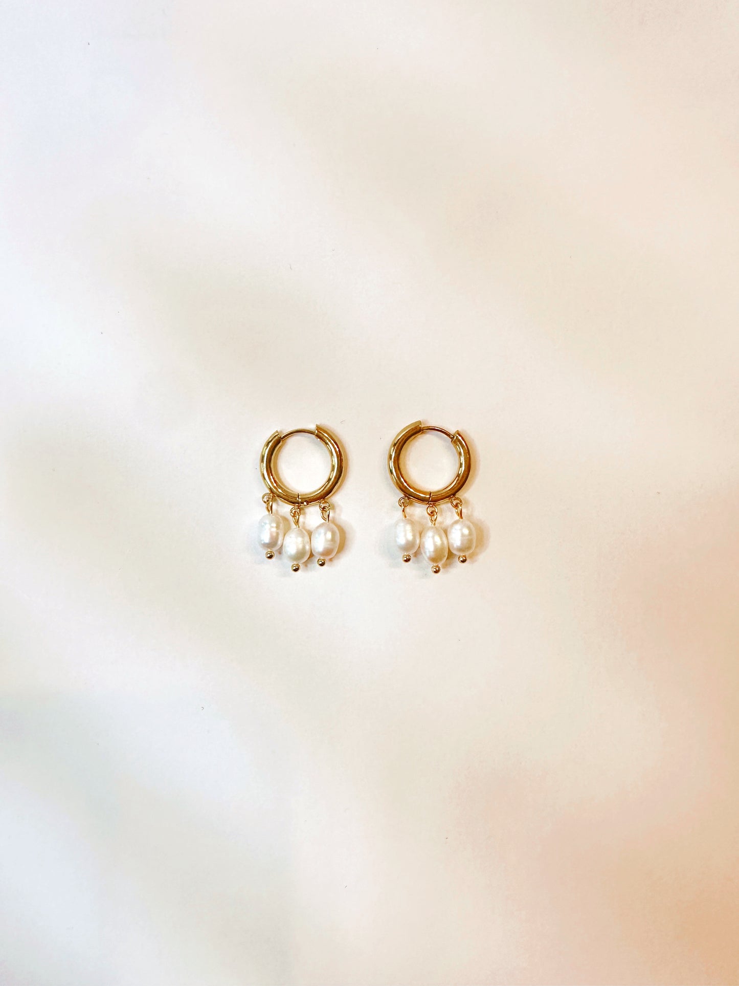 Freshwater Pearl Huggie Hoops