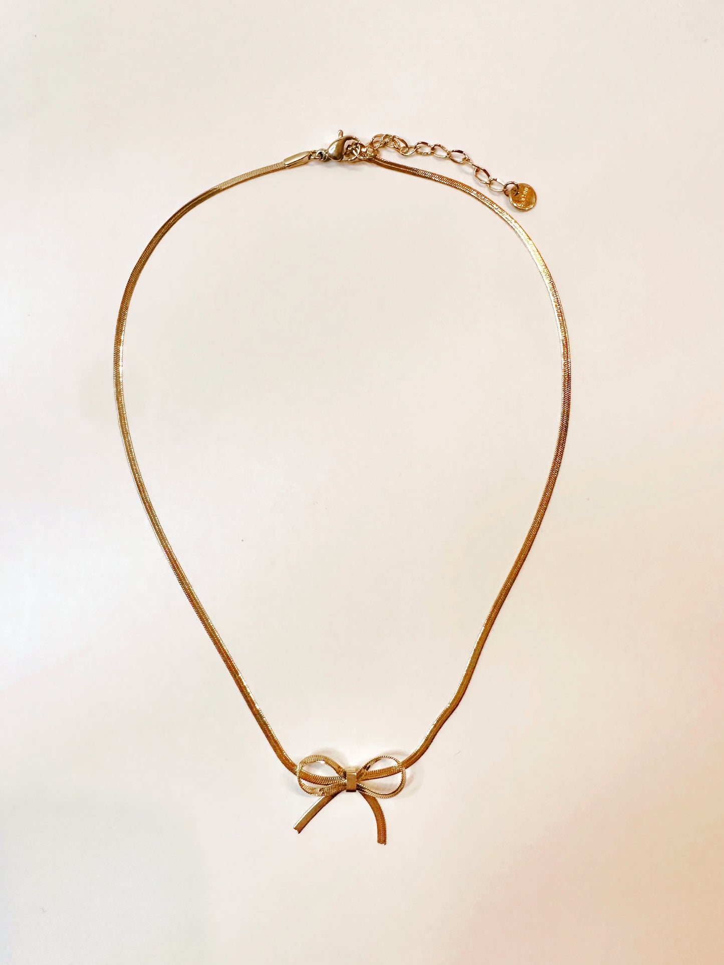 Dainty Bow Chain Choker