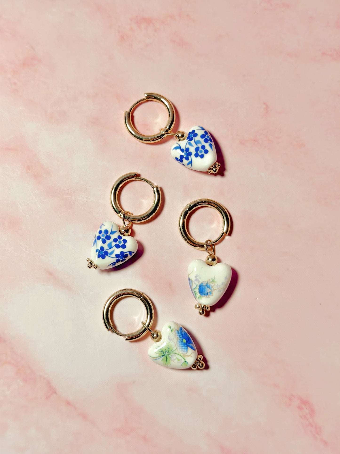 Ceramic Beaded Hearts