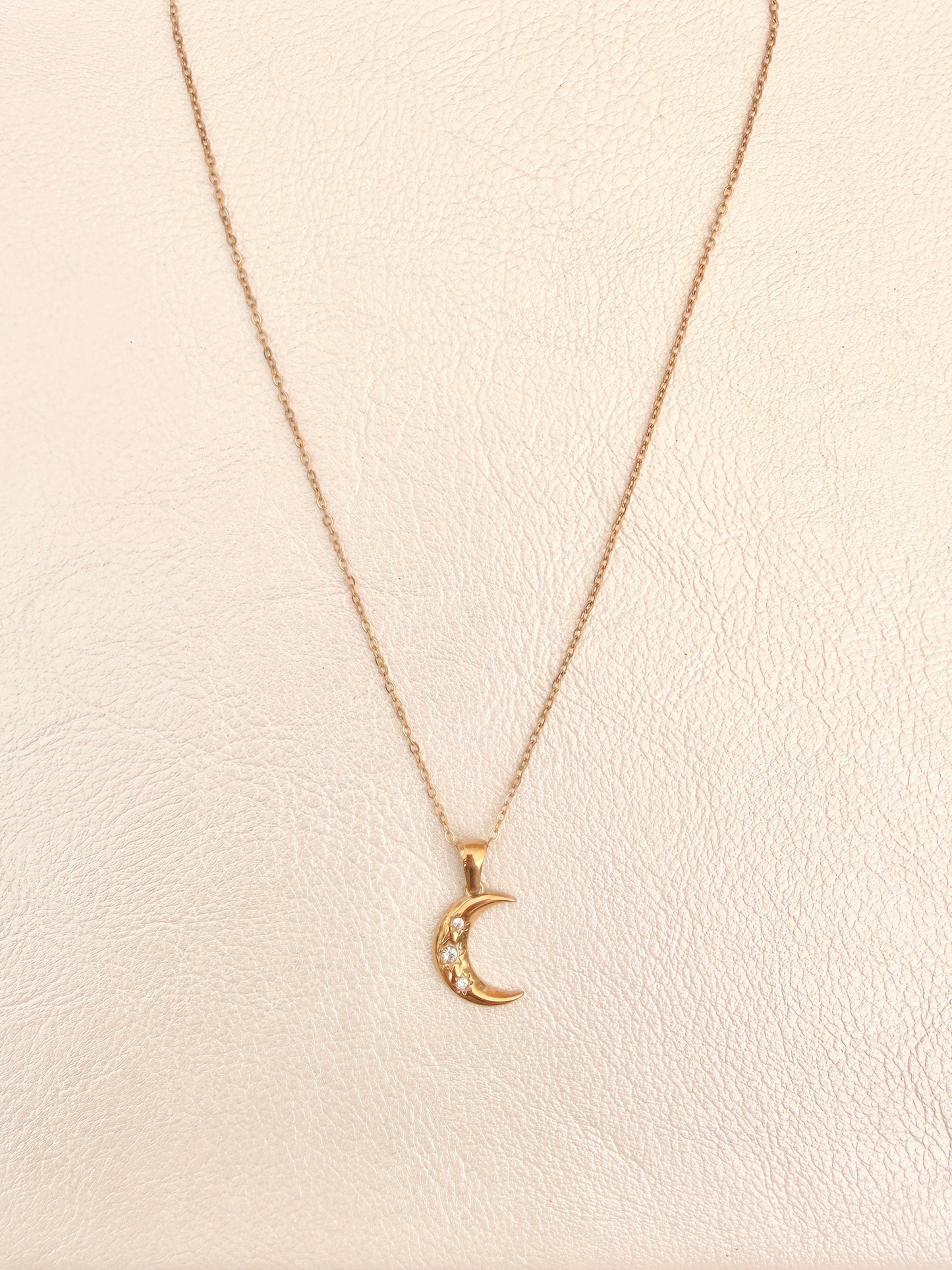 Sparkly Moon Necklace