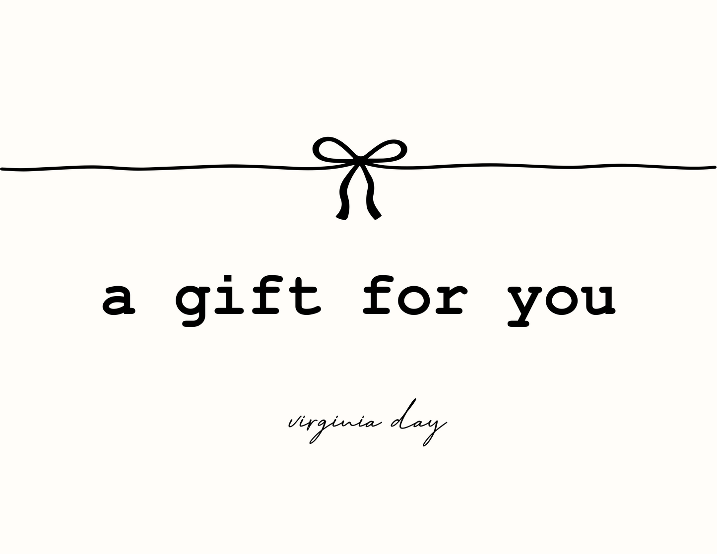 Virginia Day Gift Certificate