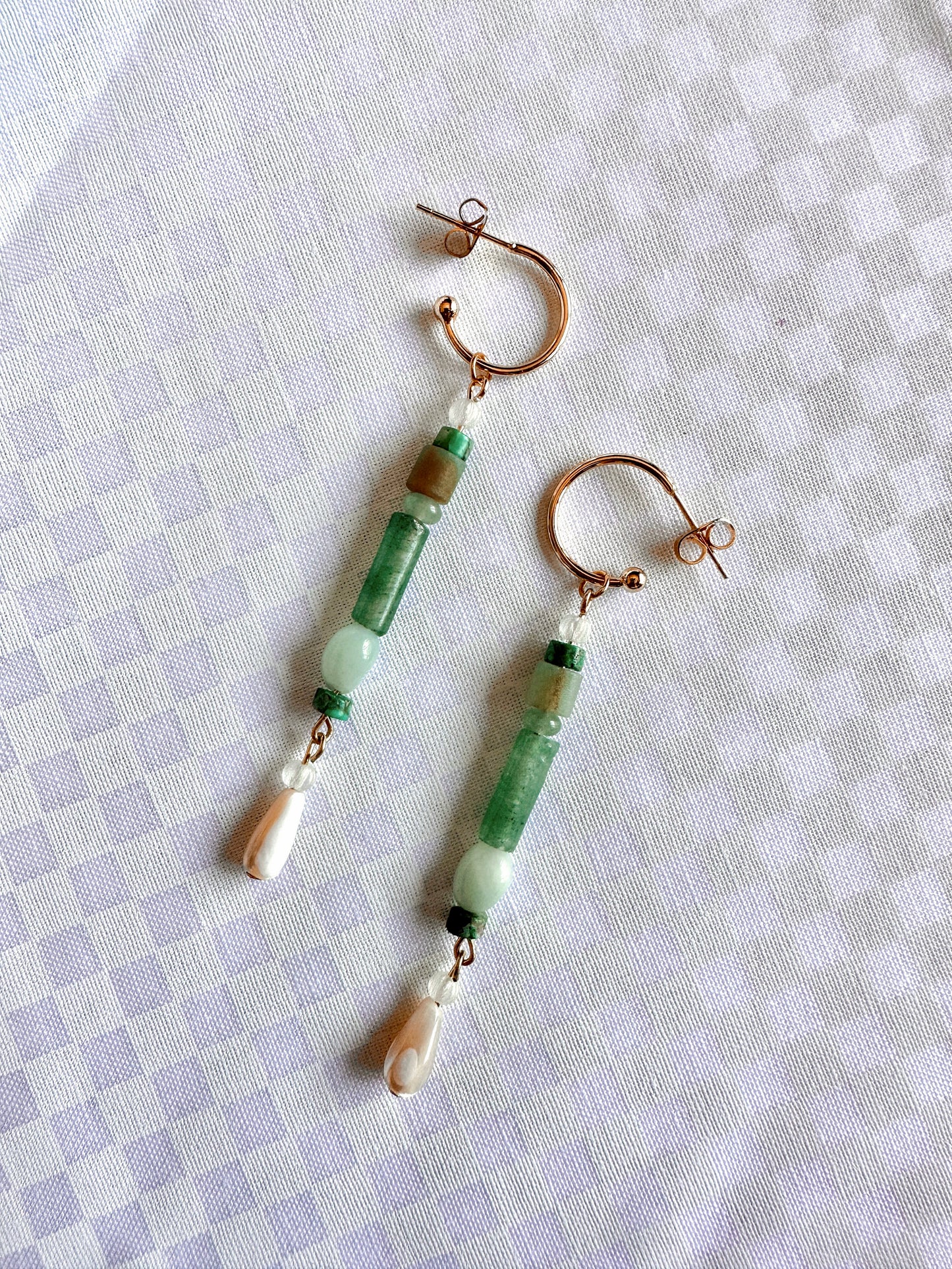 Glass and Stone Beaded Dangles