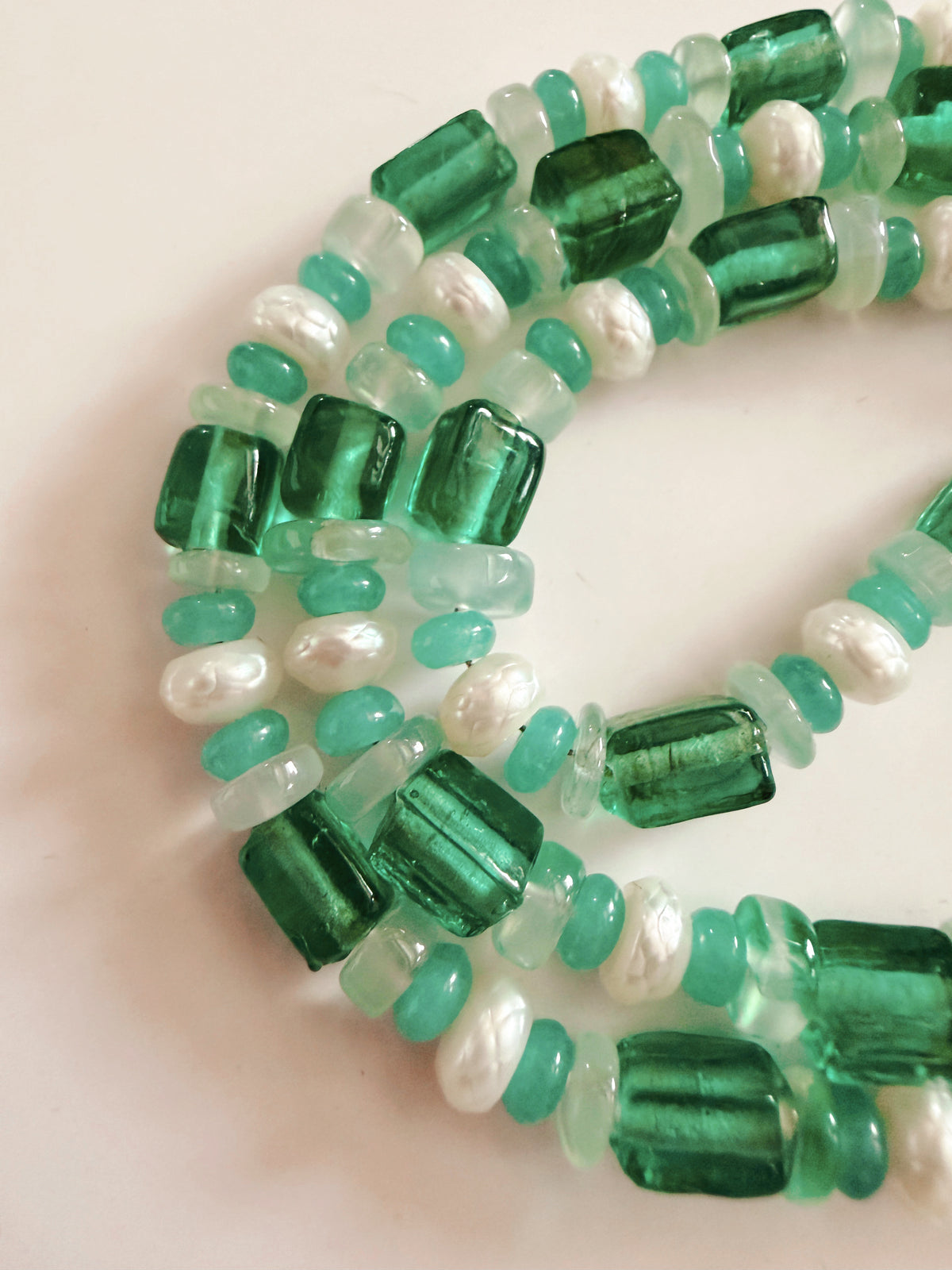 Jade and Freshwater Pearl Necklace