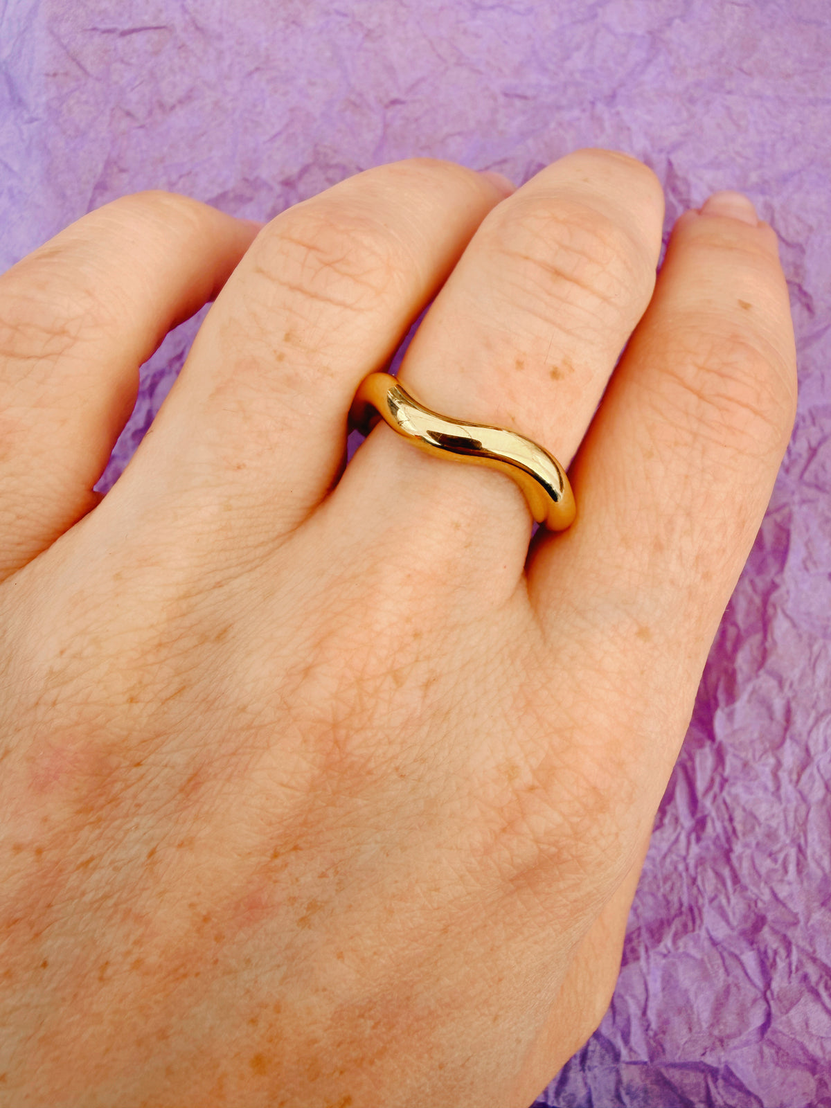 Wavy Stainless Steel Rings
