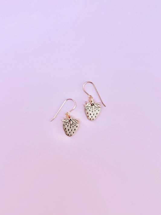 Bronze Strawberry Earrings