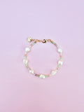 Pastel Freshwater Pearl Beaded Bracelet