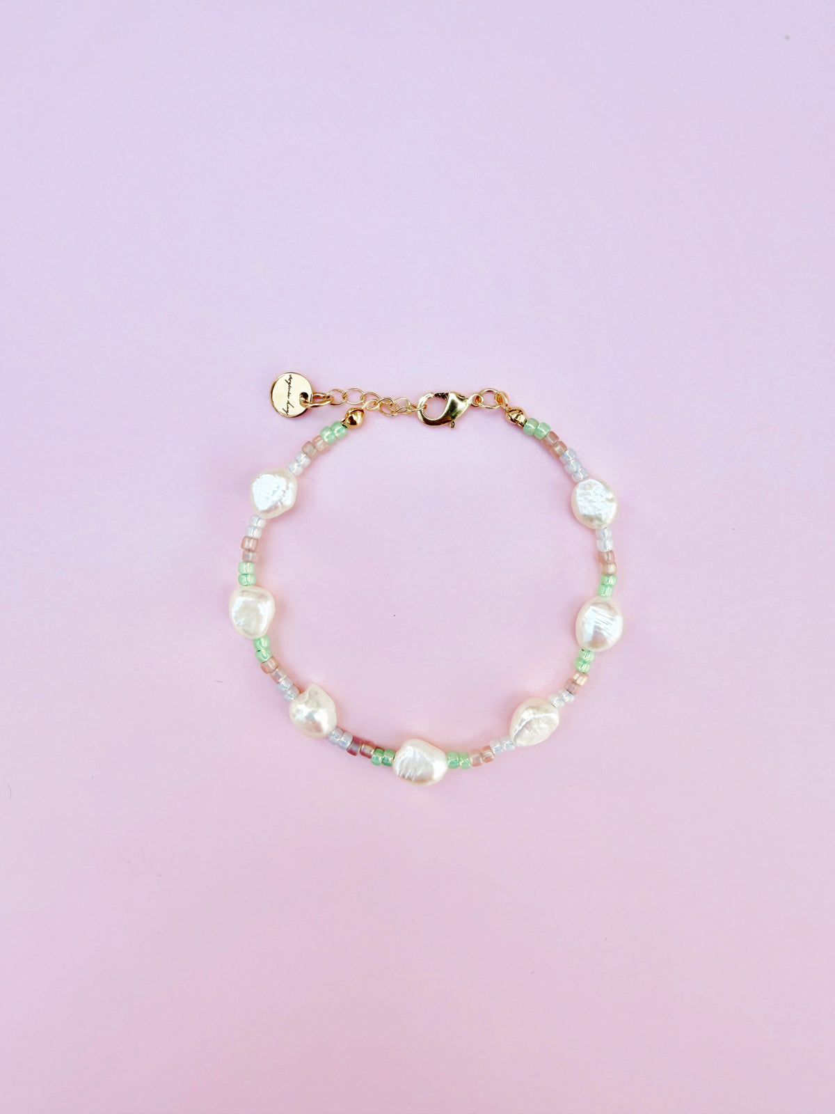 Pastel Freshwater Pearl Beaded Bracelet