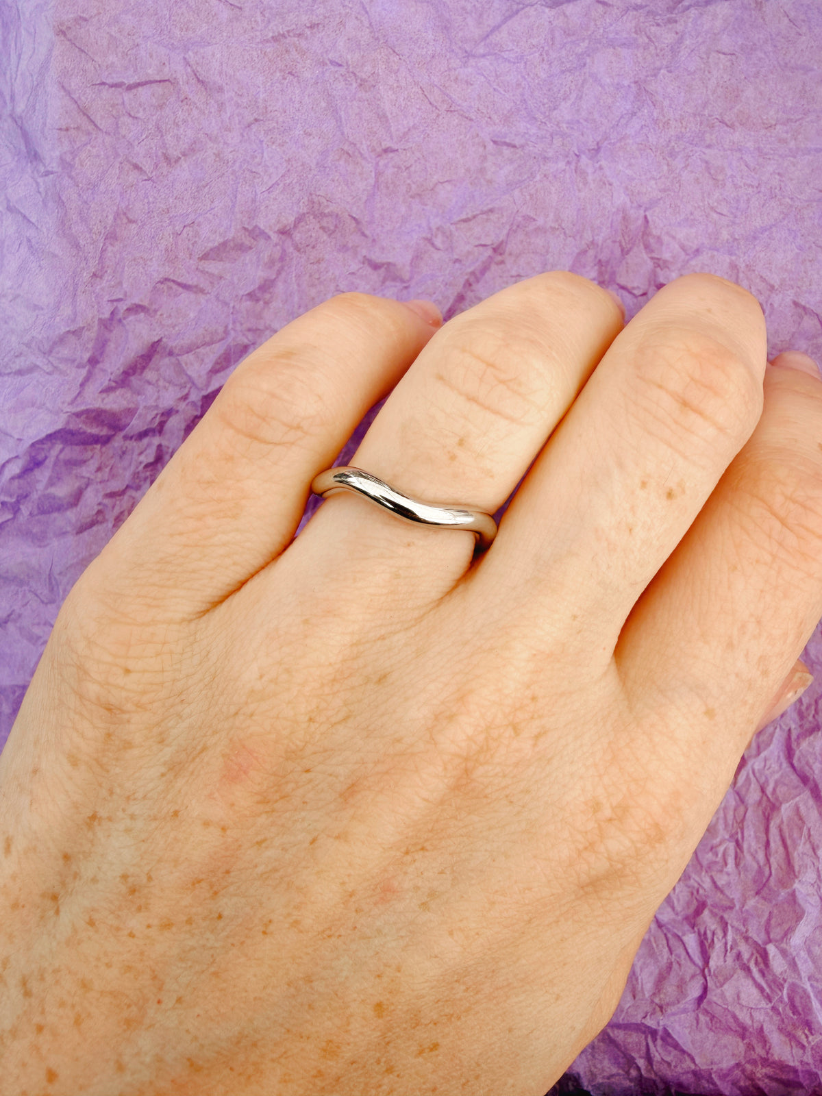 Wavy Stainless Steel Rings