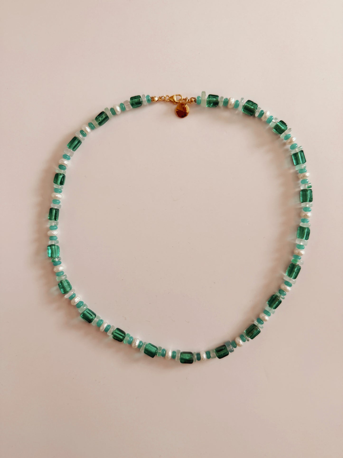 Jade and Freshwater Pearl Necklace