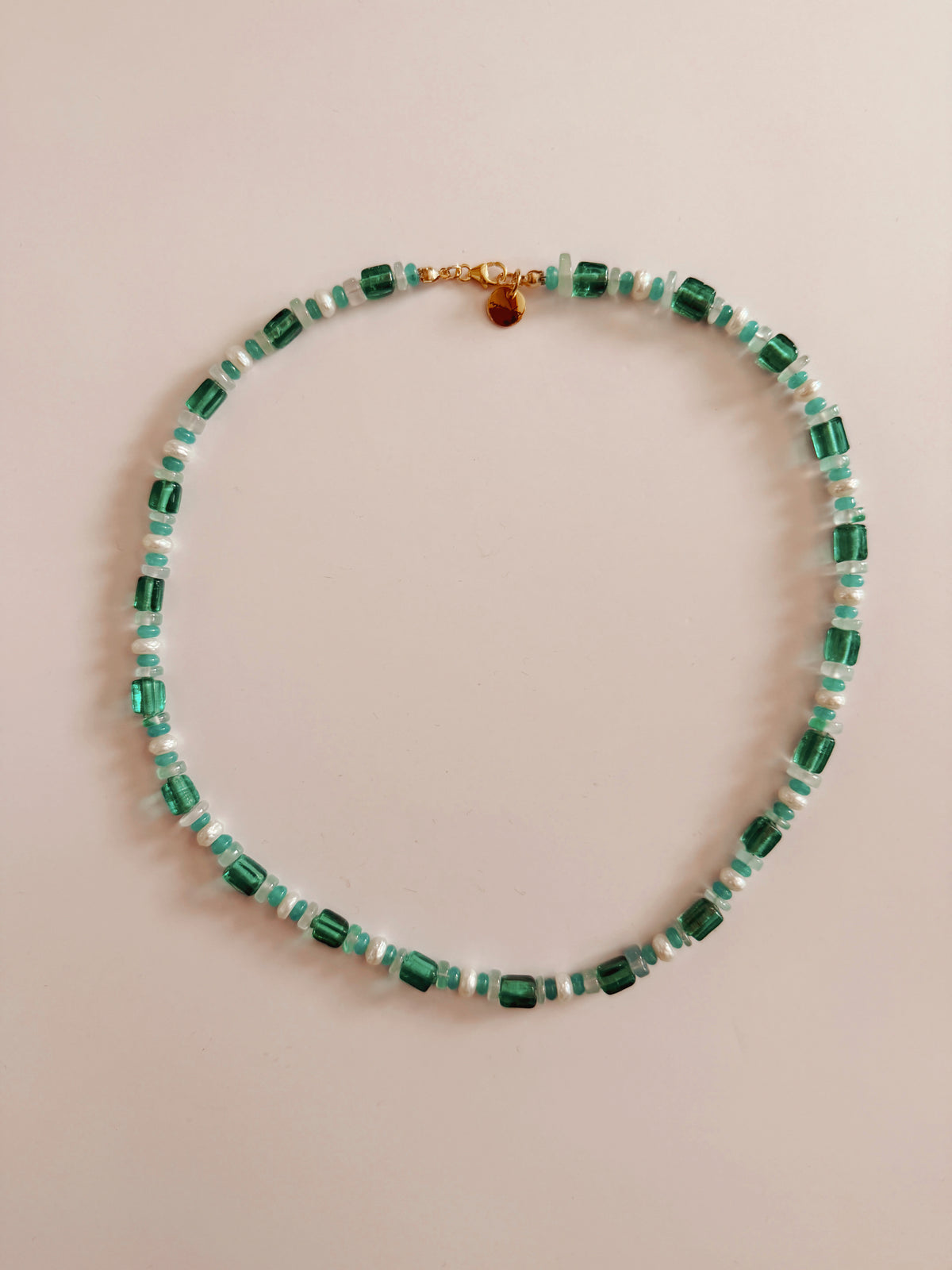 Jade and Freshwater Pearl Necklace