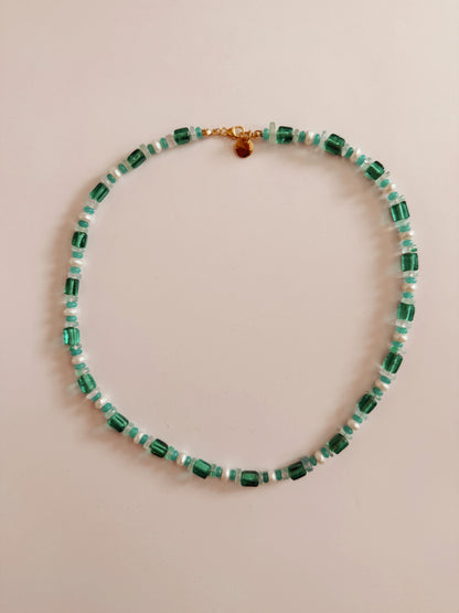 Jade and Freshwater Pearl Necklace