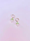 Sweet Strawberry Hoop Earrings