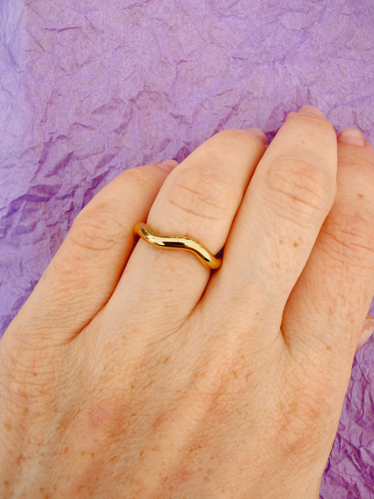 Wavy Stainless Steel Rings
