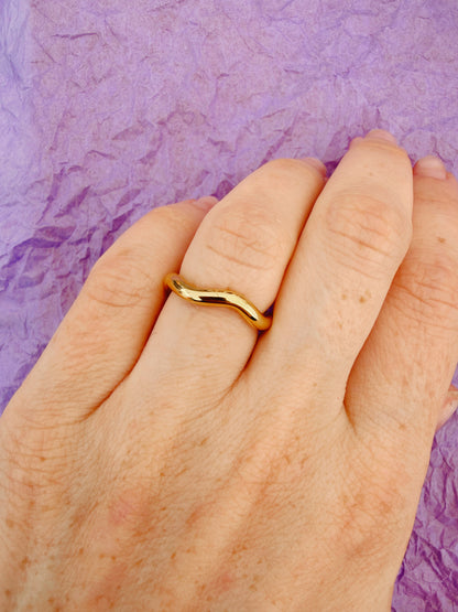 Wavy Stainless Steel Rings