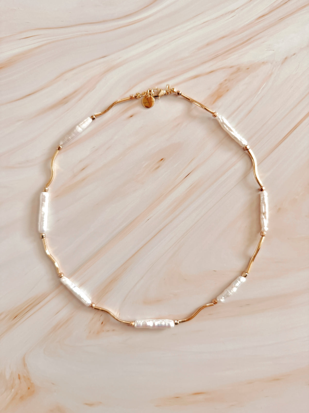 Wavy Baroque Pearl Necklace