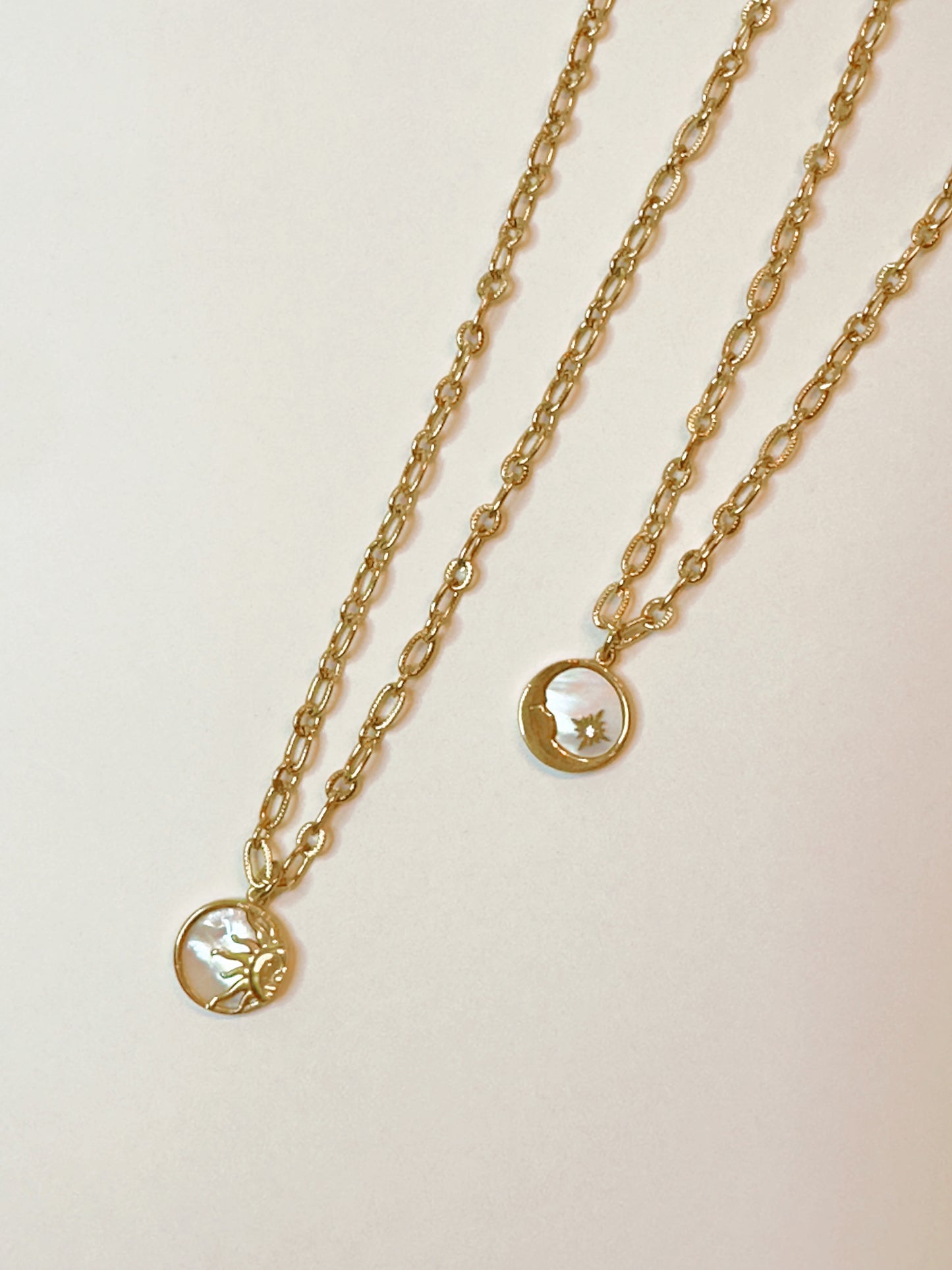 Sun and Moon Necklaces