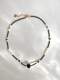 Onyx + Freshwater Pearl Necklace
