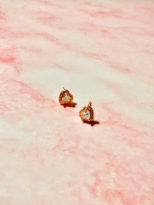 Tiny Heart Post Earrings