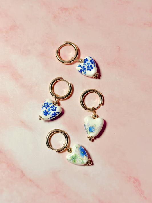 Ceramic Beaded Hearts