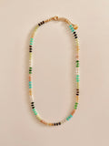 Quartz and Tourmaline Beaded Necklace