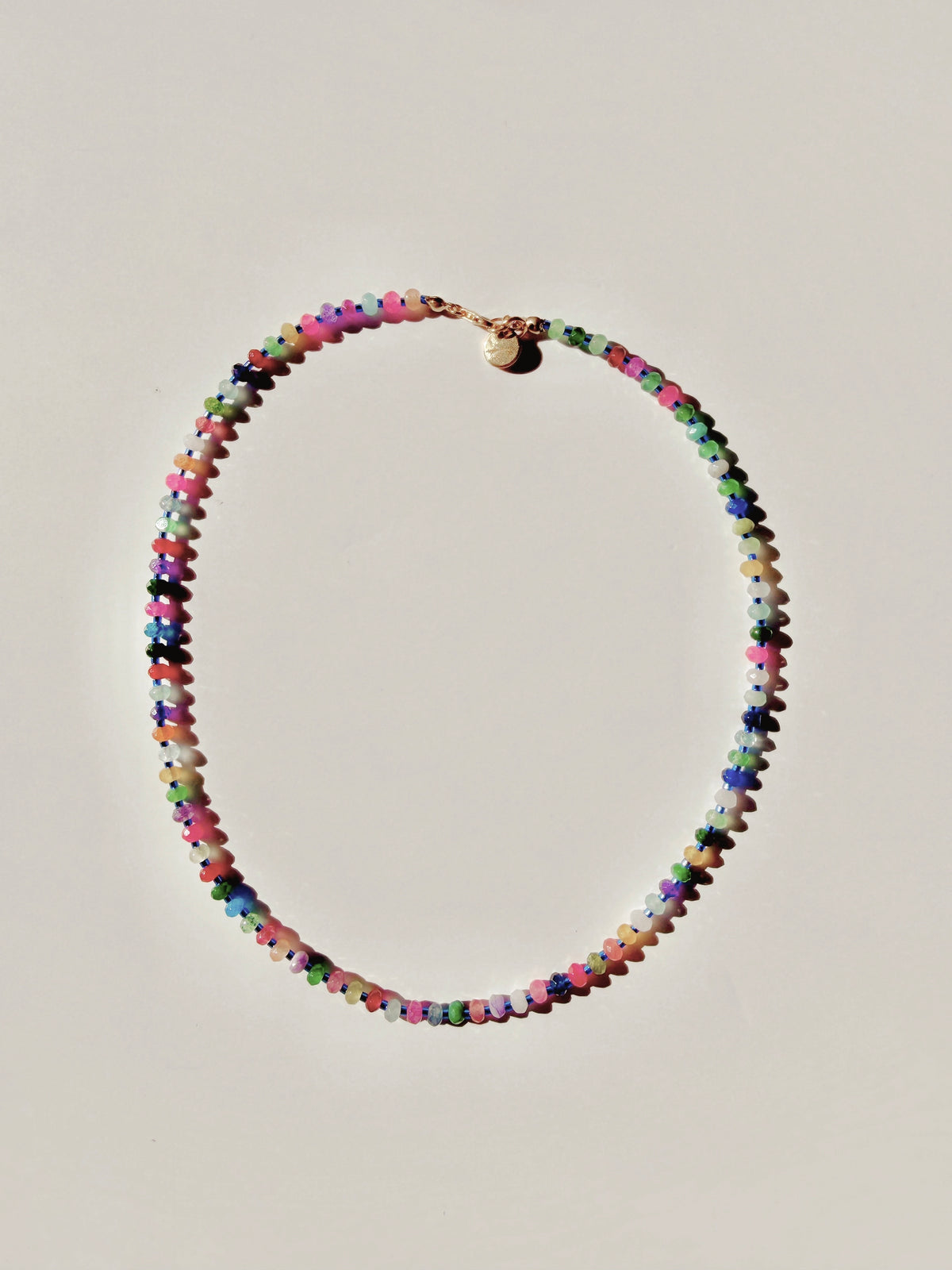 Mixed Colorful Gemstone Necklace