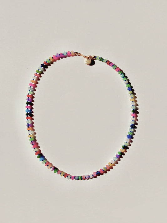 Mixed Colorful Gemstone Necklace