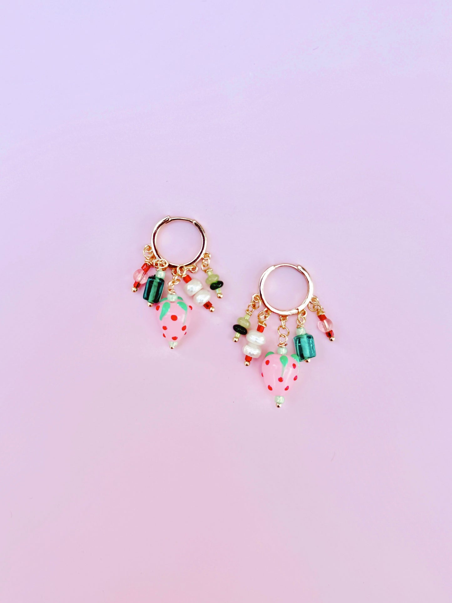 Strawberry Charm Earrings