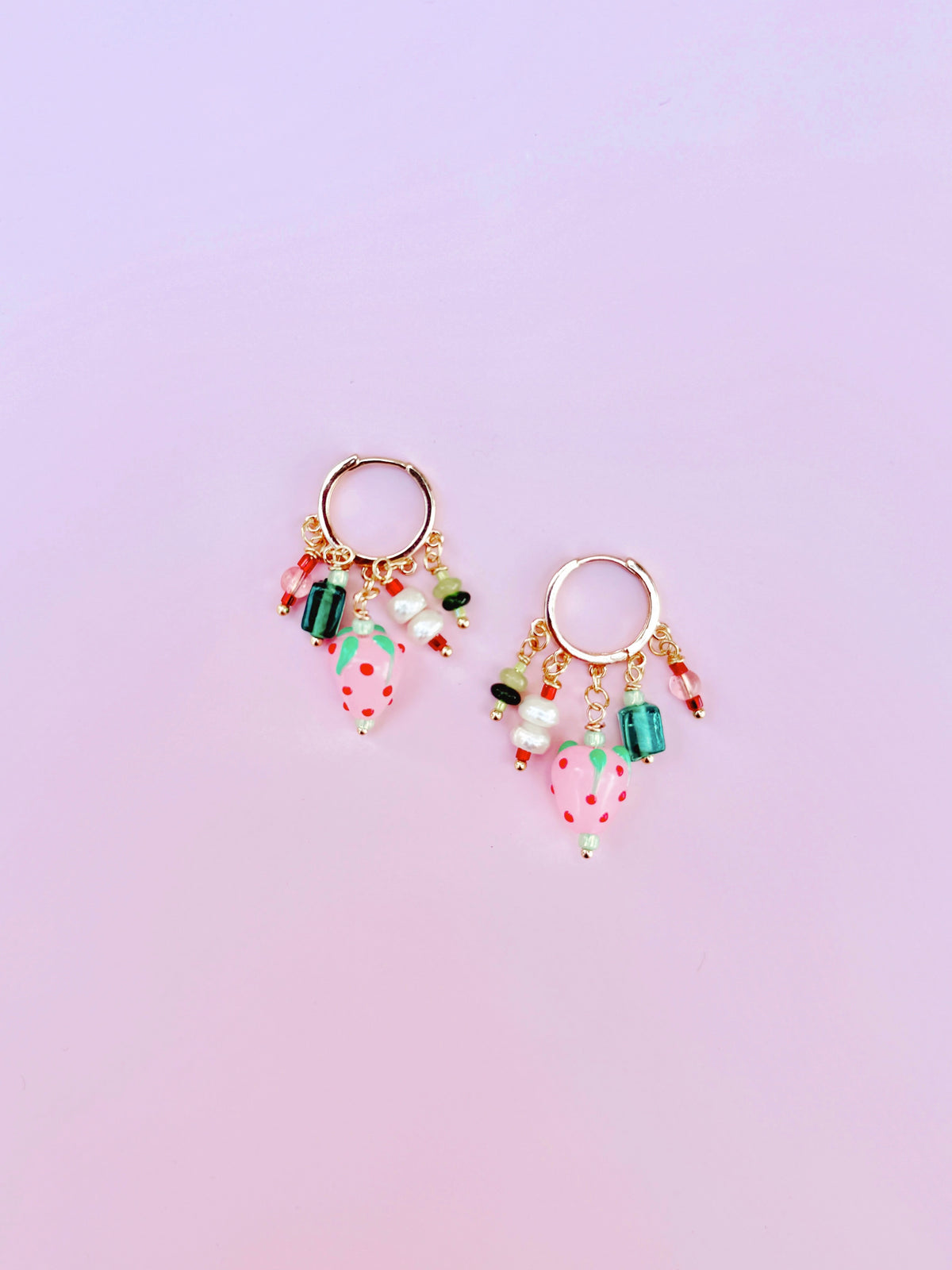 Strawberry Charm Earrings