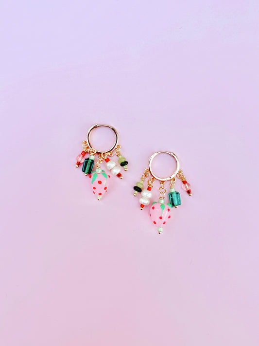 Strawberry Charm Earrings