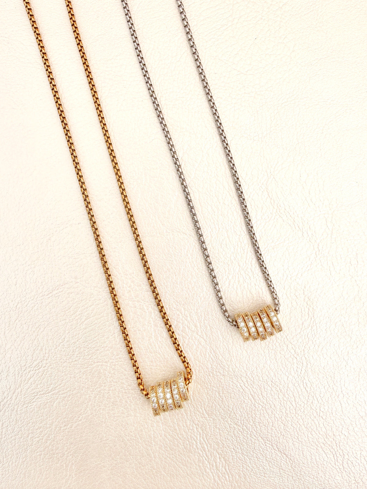 CZ Rings Necklace