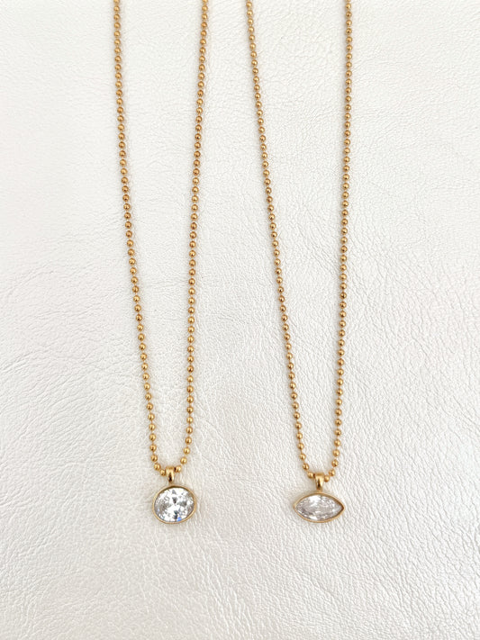 Bezel Necklace