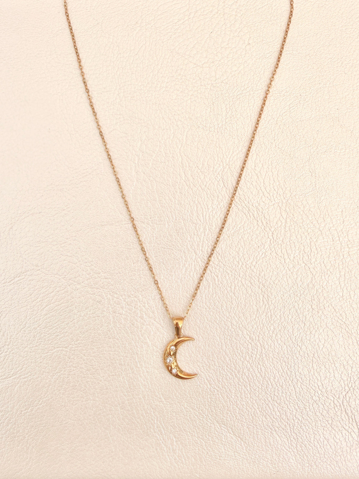 Sparkly Moon Necklace