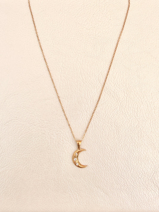 Sparkly Moon Necklace