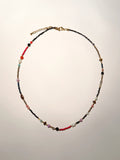 Beaded Dainty Necklace with Freshwater Pearl