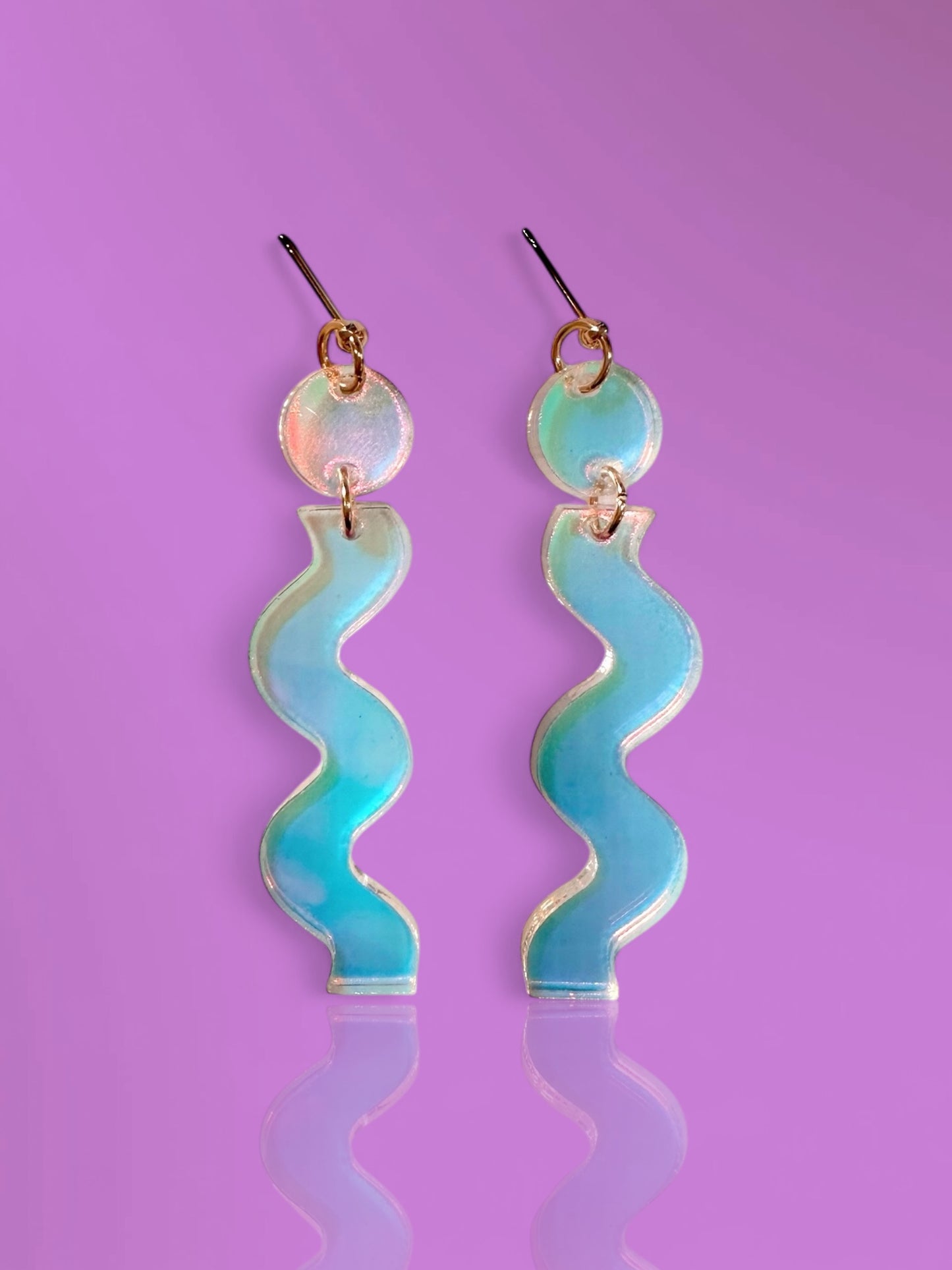 Iridescent Wave Handmade Earrings